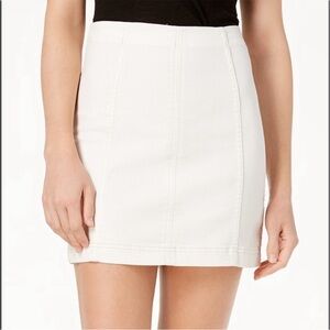 Free People Modern Femme Denim Mini
Skirt white